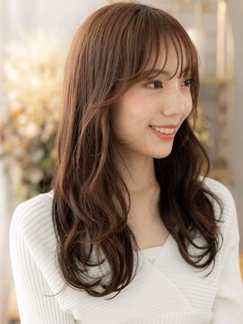 カバーヘア ブリス 上尾西口店(COVER HAIR bliss) モテ髪シースルーバングラフウェーブくびれヘアh4上尾20代30代