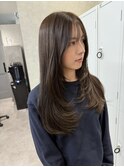 ロングレイヤー/レイヤーカット/顔まわりレイヤ-
