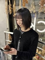 リュッカ(Lyuck)&nbsp;【MANA】顔まわりがポイント！黒髪ぱつっとボブ
