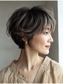 白髪ぼかし脱白髪染め似合わせカット40代50代60代