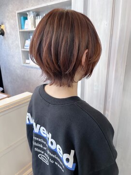 キャアリー(Caary) 福山人気こなれショートウルフ20代おすすめマロンベージュ小顔