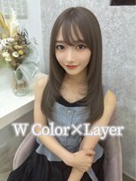ラビス(Lovis) ミルクブラウン/ダークパープル/ナチュラルショート/夏