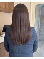 零秒女髪 千里丘店&nbsp;髪質改善で叶える上品な艶カラー美髪ロング艶髪髪質改善カラー