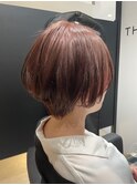 明るい白髪染め×ピンクラベンダー×白髪ぼかしハイライト