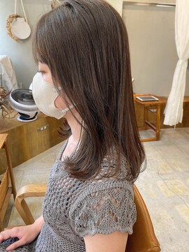 マロウ(mallow) 《花屋併設》冬カラー/ピンクアッシュグレー@20代30代40代