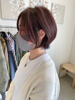 ジジ チーク 栃木(Gigi cheek)&nbsp;ラベンダーカラー×伸ばしかけショートボブ！◎