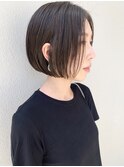 【morio札幌】札幌ショート　大人かわいい黒髪ぱつっとボブ