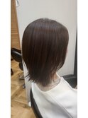 ミディアム切りっぱなしボブ☆