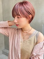 【恵比寿roro】ピンクベージュ×ショートヘア