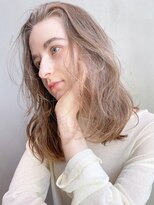 アルバム 銀座(ALBUM GINZA)&nbsp;ゆる巻きロング_ショコラアッシュヘルシースタイル_49172