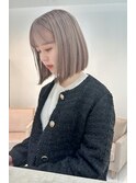 ブリーチ2回グレージュカラー
