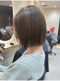 ショートボブ切りっぱなしボブぱつっとボブショートカット横浜