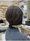 鉄板！ボリュームアップ　ショートボブ40代50代60代