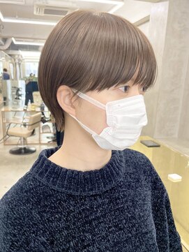 ソーコ 渋谷(SOCO) 大人ショートボブ丸みショートマッシュショートカット前髪あり