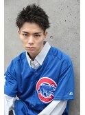 爽やかアップバング.束感スタイル mizuno