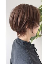 チョキナ(chokina.)&nbsp;ショートボブ×アプリコットベージュ