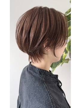 チョキナ(chokina.) ショートボブ×アプリコットベージュ