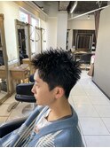 スパイキーショート　ザクザクショート　海老名メンズカット