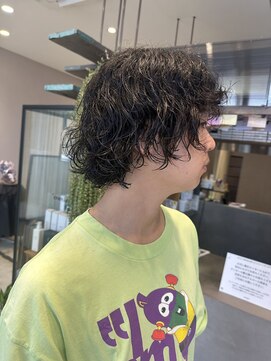 クルニエ(crenier) メンズマッシュウルフパーマ