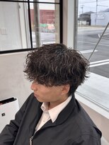 ホワイト(WHITE)&nbsp;波巻きパーマ/緩め波巻きパーマ/メンズパーマ