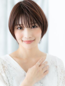 ドクターズサロン LAB 小山店 暖色系カラーひし形前下がりショートp小山20代30代40代
