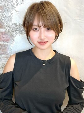 アフロート ルヴア(AFLOAT RUVUA) みねスタイル♪ 前下がり ひし形 ショートボブ 30代 40代 50代