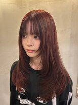 エンター 天神店(ENTER)&nbsp;暖色カラー/ブラウンレッド/シャギーレイヤー/ENTER 天神店