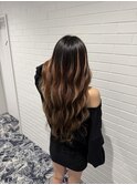 ブラウン系ミックススタイル