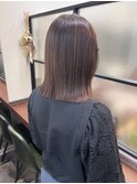 髪質改善ストレート_切りっぱなしボブ