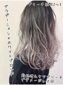 #ホワイトブロンド＃グラデーション＃柏