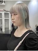 #大人ガーリー#ダークアッシュ#ミディアムレイヤーカット