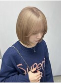 ボブhair × ミルクティーベージュcolor☆