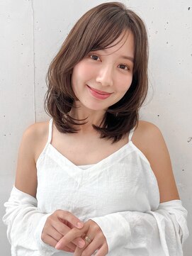 キリ 表参道(kyli) エアリーカールレイヤーカット前髪外ハネボブくせ毛風カール