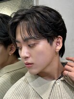 ロンドオム 池袋(Lond Homme) men's/メンズ/ダウンパーマ/黒染め/韓国/ブルーブラック/池袋