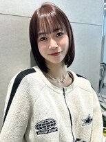 トリッカ シブヤ(TRICCA SHIBUYA)&nbsp;顔まわりレイヤーボブレイヤーカットミディアムボブ前髪渋谷