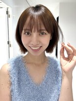 ヴェイン 渋谷(vain)&nbsp;大人ボブブラウンカラーレイヤーボブ
