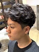 ノイセルヘアー(Noisyle Men's hair) リバースセンターパート/ニュアンスパーマ/ダウンバング/MEN'S
