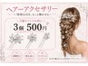 【ヘアジュエリー3個】ヘアアクセ装飾オプション　税込500円