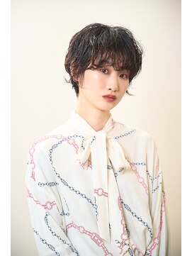 ピークアブー アヴェダ アトレ恵比寿(PEEK-A-BOO AVEDA) 丸みショートパーマ大人可愛い前髪あり