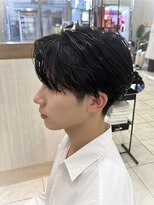 アッシュ 八王子みなみ野店(Ash)&nbsp;センターパート×ニュアンスパーマ　八王子みなみ野