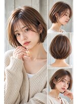 FRAMES 南浦和店【11月6日OPEN（予定）】&nbsp;ショートボブ髪型20代30代40代前髪あり前髪なし面長丸顔南浦和