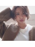 セミウェットショート×前髪長め