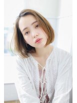ネオリーブ クーロ(Neolive curro)&nbsp;結べる長さを残した前髪長めのボブ♪カラーはご相談を★
