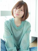 斜め前髪×軽めレイヤーボブ【Aina銀座 伊藤彩】