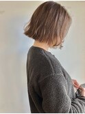 切りっぱなしあごラインボブ