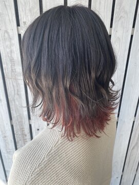 ヘアー ライフ トゥルース(Hair Life truth) 《truth》グレー＆インナーチェリーピンク