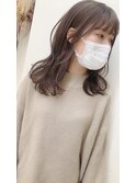 ブリーチなしの透明感☆ミルキーブラウンカラー