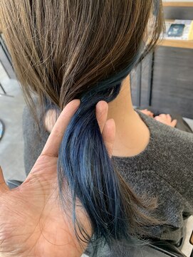 ブッディ(BDY) インナーカラー☆ビビットブルー