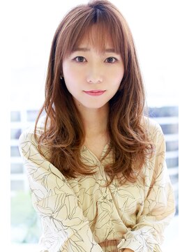 エステージ 平野店(S TAGE) シースルーバング×ベージュカラー