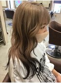 ホワイトベージュエンドカラー